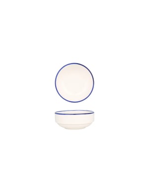 Rinart Serveerschaal blue edge porselein 12 cm (340cc) set van 2