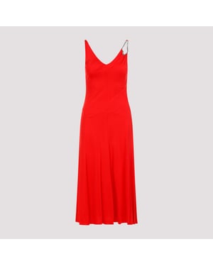 Sleeveless A-line Midi Dress