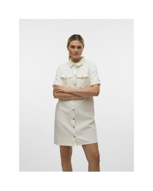 Vero Moda Vmjennie ss short denim dress mix n