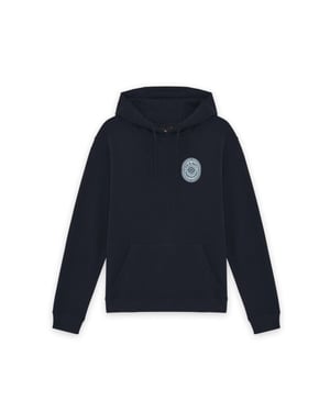 Lyle and Scott Borders lable grafic hoodie navy