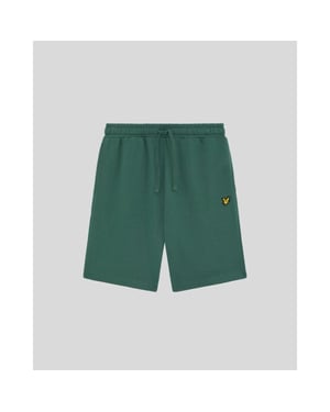 Lyle and Scott Plaimn sweat short donker