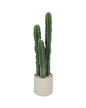 4goodz Kunstplant cactus groot 95 cm met pot realistisch groen