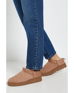 Pamela Cozy Faux Suede Fur Trim Boots