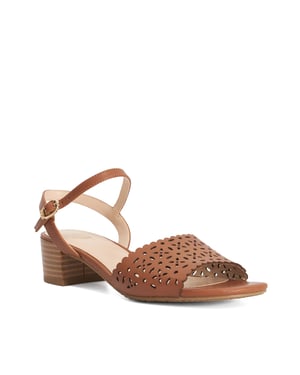 Dune Ladies Josephina - Leather Block Heeled Sandals