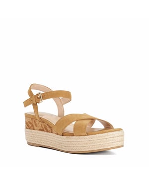 Dune Ladies Kalmias - Raffia Flatform Wedge