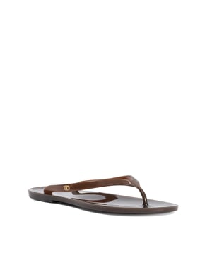 Dune Ladies Lemoncello - Leather Toe Post Sandals