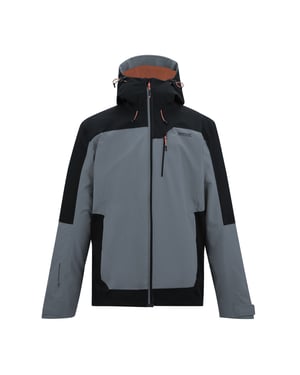 Regatta Heren Highton IV Stretch Waterdichte Jas (Stormgrijs/Zwart)