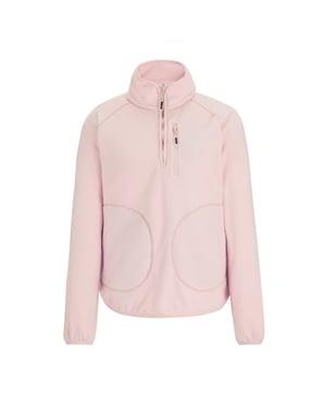 Regatta Womens/Ladies Frankie Quarter Zip Fleece Top (Pink Haze)