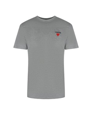 Love Moschino Small Logo Grey T-shirt