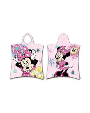 Disney Minnie Mouse - handduk med huva och rosett (Rosa/Multicoloured)