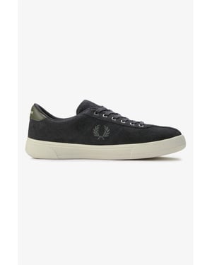Fred Perry Tennis Shoe Suede Men's Anchor Grey Trainers