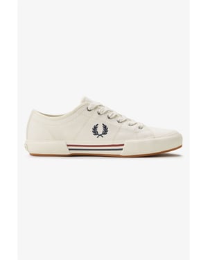 Fred Perry B708 Vintage Tennis Canvas Men's White Trainers