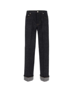 Melange Blå Denim Jeans