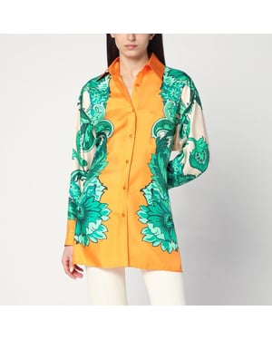 Bloemenprint Shirt Met Knoopdetail