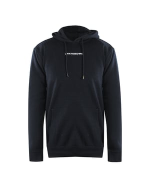 Love Moschino Plain Logo Black Hoodie