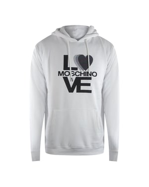 Love Moschino Bold Love Logo Witte Hoodie