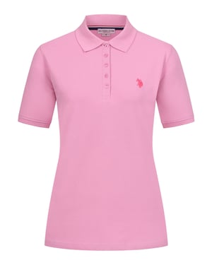 U.S. POLO ASSN. Dames Polo Shirt met korte mouwen gemaakt van katoen elastaan