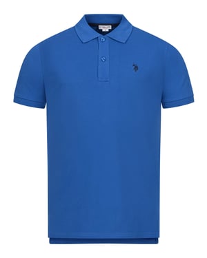 U.S. Polo Assn. heren basic poloshirt met korte mouwen en stretch