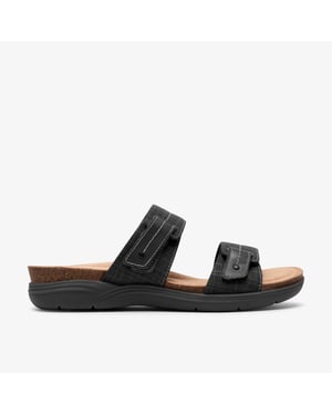 April Dusk Black Interest Sandals