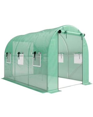 4goodz Foliekas 3x2x2 m tunnel inloopkas kweektent 6 ramen -