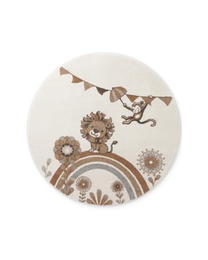 Villeroy & Boch Boho kids rond vloerkleed leeuw rond multicolor- 160 cm