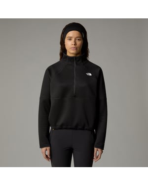 Women's Vertical Thermal 1/4 Zip Fleece TNF Black
