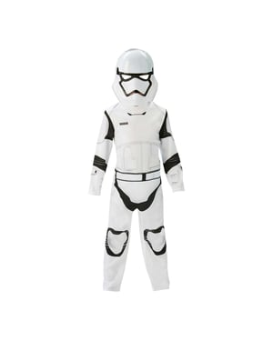 Star Wars Stormtrooper barn/barn Episode 7 dräkt (Svart/vit)