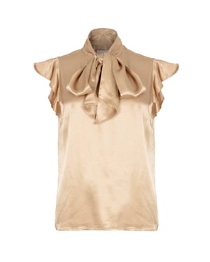 Freebird Top korte mouw bodile ruffle f-w