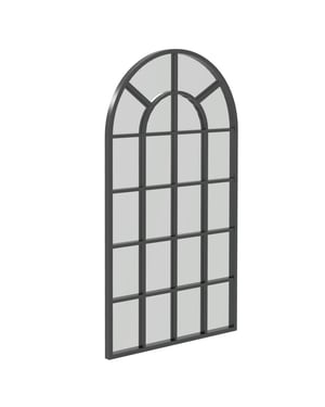 4goodz Wandspiegel raamontwerp met metalen lijst 110 x 62 cm -