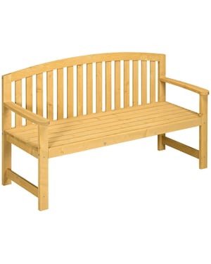 4goodz 2-zits houten tuinbank tot 240 kg belasting 140x50x85 cm