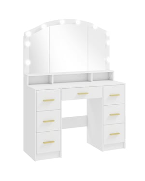 4goodz Hollywood kaptafel met 10 led 110x40x150cm -