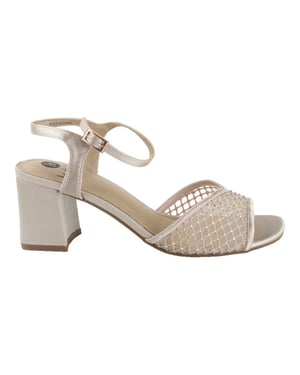 La Strada 2501273-4043 champagne dames sandalen gekleed