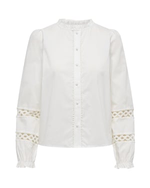 Only Onltua ls detail shirt wvn cs off-white
