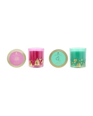 Disney Princess Scented Candle 2×213g - Coral Blossom & Sea Salt, Briar Rose & Vanilla