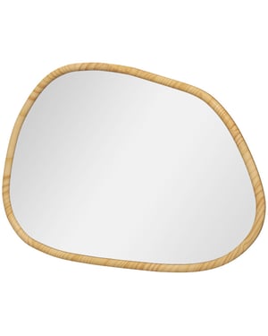 4goodz Decoratieve wandspiegel vintage-design 70x50 cm hout