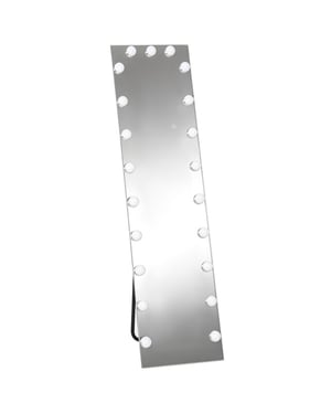 4goodz Passpiegel 150x40 cm rgb-led staande spiegel met 21 gloeilampen 7