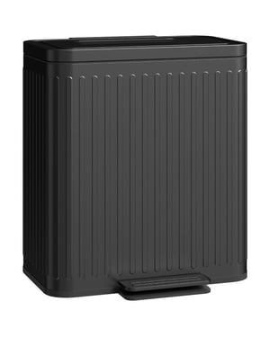 4goodz Pedaalemmer met 2x20 ltr bakken soft-close deksel -