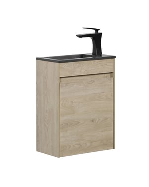 Badplaats Toiletmeubel sinta 40 x 22 cm kastanje fonteinmeubel met