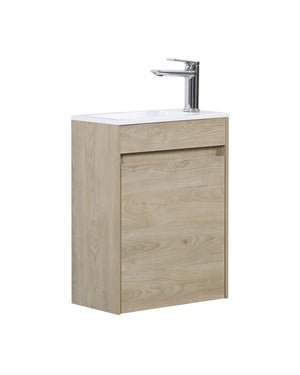Badplaats Toiletmeubel sinta 40 x 22 cm kastanje fonteinmeubel met