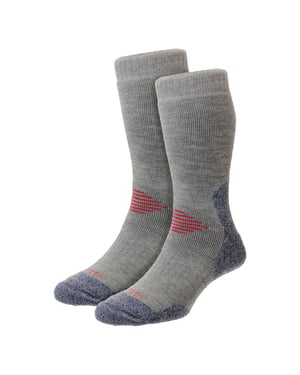 Heren Anti-Blaar Wollen Wand Socks Dubbele Laag met Verstevigde Zool