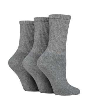 3-Pack Dames Effen Crew Sport Sokken - Zachte Katoenen Everyday Atletieksokken