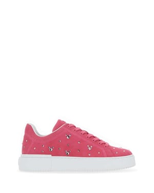 Fuchsia Suede Sneakers