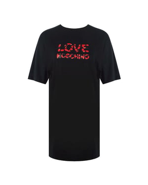 Love Moschino Bubble Logo Zwart T-shirt