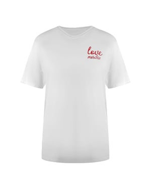 Love Moschino Small Logo White T-shirt