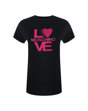 Love Moschino Bold Logo Black T-shirt