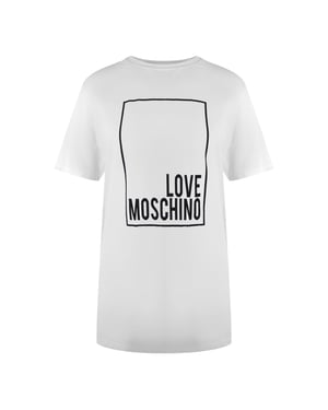 Love Moschino Box Logo White T-shirt