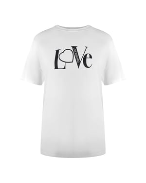 Love Moschino Love Logo White T-shirt