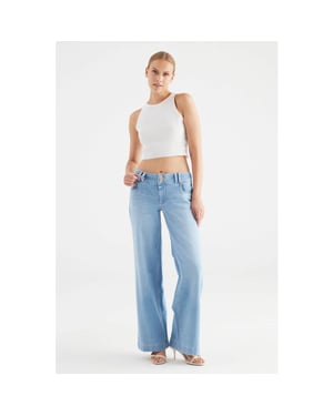 Cup of Joe Carlotta wide leg jeans light blue