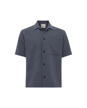 Genti Sunset monogram korte mouw overhemden s4197-2001