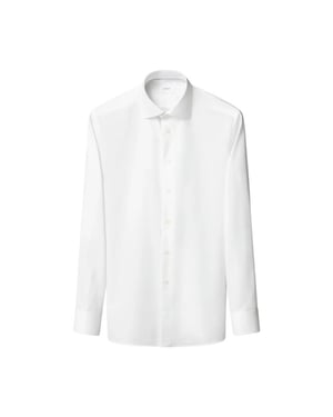 Eton Semi solid cotton lyocell shirt lange mouw overhemden 100015130